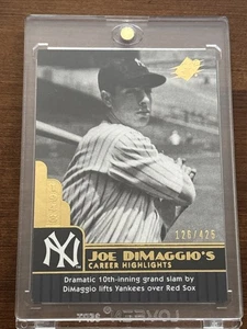 2009 SPx Joe DiMaggio Career Highlights Joe DiMaggio #JD-80 /425 - Picture 1 of 2