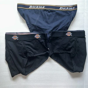 3 PAIRS DICKIES Boxer Briefs & Briefs, Open Fly, XL (40-42), Navy & Black, NWOT - Picture 1 of 4