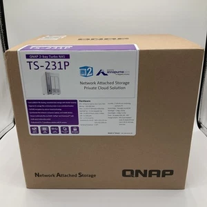 QNAP 2 Bay Turbo NAS TS-231P Network Attached Storage Private Cloud Solution - Photo 1/15