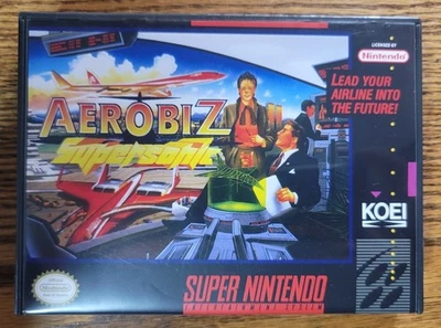 Aerobiz Supersonic SNES, 1995 Aftermarket Box, Cart, No Manual - Image 1 of 3