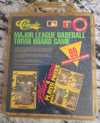 Classic Major League Baseball Trivia Board Game 1990 99 Baseball Trivia Cards - Image 1 of 4