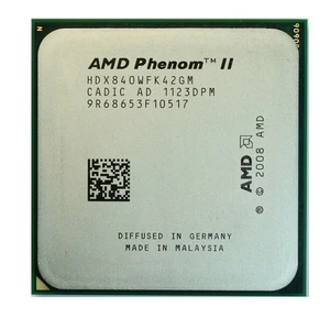AMD Phenom II X4 840 HDX840WFK42GM 4Core 3.2 GHz 95W Socket AM3 CPU Processors - Picture 1 of 4