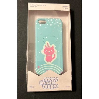 Apple iPhone 5/5s/SE Case - More Than Magic - Teal/Pink Kitty Unicorn - Image 1 of 4
