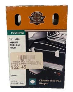 Harley Davidson Touring Premium Tour Pack Hinges Kit Chrome 79211-08 - Picture 1 of 7