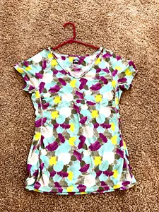 Camicia donna North Face taglia grande manica corta scollo a V pullover leggera - Foto 1 di 4