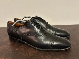 CHURCH'S Diplomat Custom Grade Semi- Brogue Oxfords Shoes Black Mens 11.5 - Picture 1 of 7