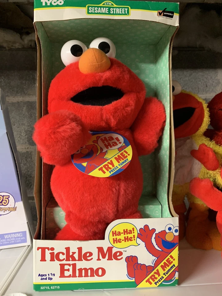 Vintage TYCO 1997 Sesame Street Talking Alphabet Elmo Plush