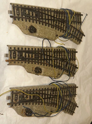 3 Vintage Marklin HO Right Switch Lot 3601 MWR 5204  - Image 1 of 4