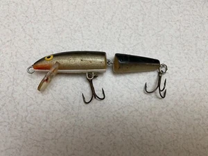 Rapala Wooden Jointed Gold Fishing Lure ~ Vintage - Picture 1 of 8