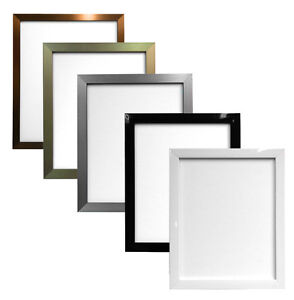 Quality Gloss Black White Gold Silver Bronze Picture Photo Frames Multiple Sizes