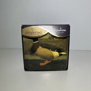 DUCK COASTERS PIMPERNEL Art For The Table IN THE COUNTRY Vintage England  - Picture 1 of 8