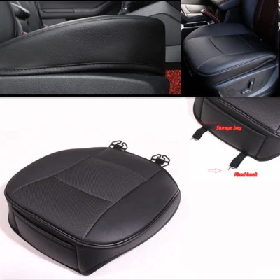 Leather Four Feasons Car Front Seat Cushion Cover Pad Wear-Resisting Breathable - Image 1 of 4