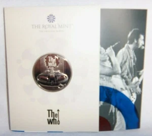 THE WHO  38.61mm CUPRO-NICKEL COIN FROM THE ROYAL MINT BRITISH LEGENDS  NEW - Picture 1 of 6