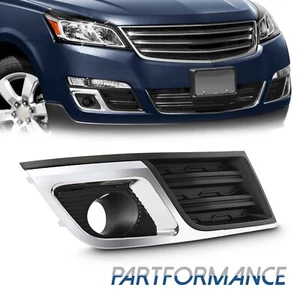 Bisel de luz antiniebla lateral del pasajero con cromo para Chevy Traverse GM1039148 2013-2017 - Imagen 1 de 9