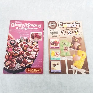 Lot of 2 Vintage Wilton Candy Making Booklets - for Beginners & Easy as 1-2-3 - Foto 1 di 20