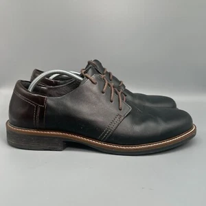Zapato de vestir Noat Chief Oxford para hombre 13 de cuero negro nogal con cordones informal cómodo - Imagen 1 de 11