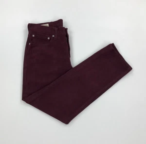 Men's Maroon Levi's Corduroy Jeans W31 L29 511 Slim Fit Premium Performance A - Picture 1 of 12