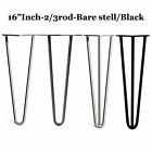 4 PCS Hairpin Table Legs 8"-28" Steel 2 & 3 Prong Furniture Table Desk Bench AAA