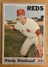1970 Topps Woody Woodward Baseball Card #296 Reds Shortstop Low-Grade Fair