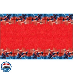 Spiderman Tischdecke (54" x 84") 1 Stück - rot und blau Einweg Rechteck - Bild 1 von 2