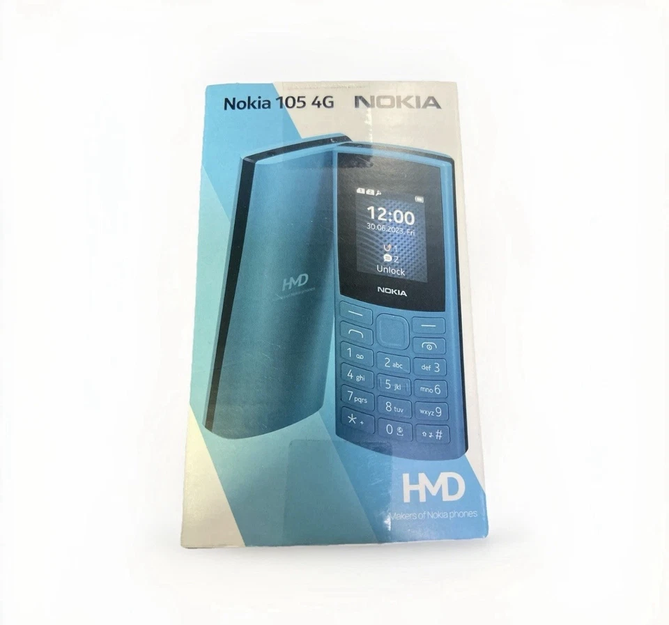 New Nokia 105 4G DUAL SIM Mobile Phone (2025)Charcoal,In Box & Sealed