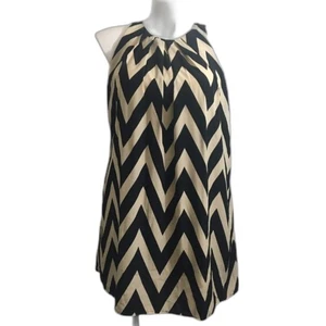 By Together Sleeveless Chevron Print Dress Size Large - Picture 1 of 7