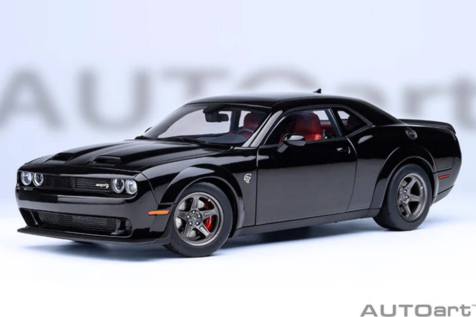 AUTOArt 1/18 Dodge CHALLENGER SRT Super Stock 2023 1 18 71765 Pitch BLACK