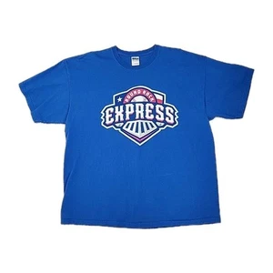 T-shirt Round Rock Express Minor League adulto 2XL blu MiLB Gildan ultra cotone - Foto 1 di 11