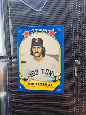 1981 FLEER STAR STICKER DENNIS ECKERSLEY  - Image 1 of 4