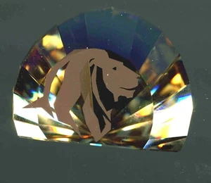 2016 Swarovski Renewal Gift Lion Head Paperweight - Picture 1 of 1