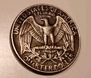 1988p 25c Missing Clad Error Obv Reverse,Clad Layer Missing Rare Error - Picture 1 of 5