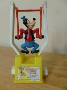Gabriel 1975 Disney Goofy Tricky Trapeze Push Button Toy - Picture 1 of 7