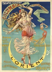 Vintage French Theater Poster ARt CANVAS PRINT L'Orient poster 24"X18" - Picture 1 of 1
