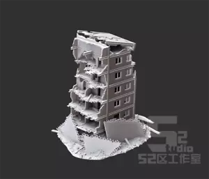 1/144/350Scena costruzione rovine modello kit modello modello stampato in 3D - Foto 1 di 5
