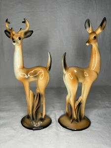 1958 Maddux Buck and Doe Figurines; EXCELLENT Cond; Rare Pair; Mid Century; MCM - Picture 1 of 17