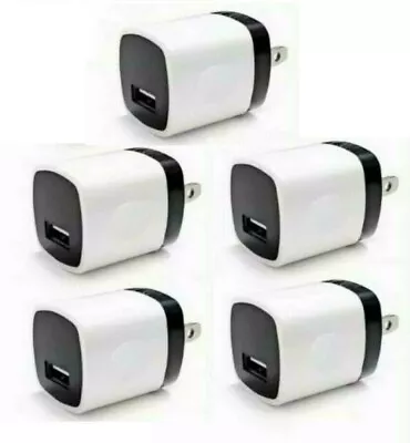 LOT OF 1A USB Wall Charger Plug AC Home Power Adapter FOR Samsung Android Apple - Image 1 of 3