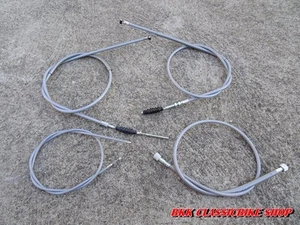 HONDA CS90 S90 CL90  Throttle / Clutch / Speedometer / Brake Cable Grey set  - Picture 1 of 5