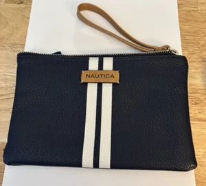 Nautica women's wallet wristlet Blue & White - Picture 1 of 7