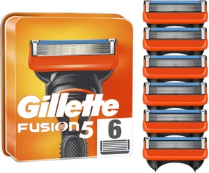 ✅Gillette Fusion5 Pack 6 recharges Lot Lames De Rasoir Gilette ORIGINAL - Imagen 1 de 6
