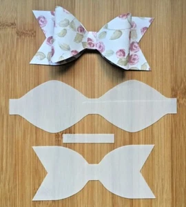 hair gift wrap bow making templates stencil BUN bow maker - Picture 1 of 3