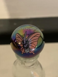 Glass Vintage Pokemon Marbles #49 Venomoth Holo - Picture 1 of 2