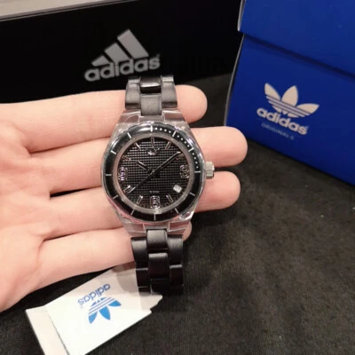 Reloj Adidas Originales Aluminio Cambridge Esfera Negra ADH2536 NUEVO EN CAJA Foto 1 de 4