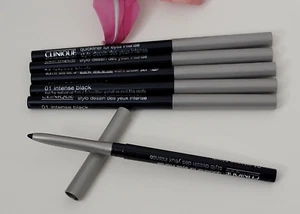 6 pk Clinique Quickliner For Eyes Intense Eyeliner 01 Intense Black 0.005 oz - Picture 1 of 3