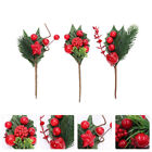  Christmas Shooting Set Berry Floral Picks Holly Stems Xmas Branches