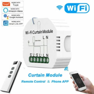 Wifi Jalousie Vorhang Schalter Modul 433mhz RF Fernbedienung Rolladensteuerung - Picture 1 of 13