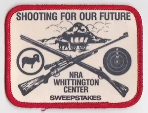 Parche central "Disparo por nuestro futuro" NRA Whittington 4"x 3" - Imagen 1 de 2