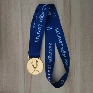 Supercopa Champions League Belfast 2021 medalla de oro Chelsea - Imagen 1 de 2