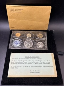 1959 US Mint 90% Silver Proof Set In OGP Cellophane Flat Pack US Coin A20 - Picture 1 of 2