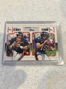Topps #GL-ET RC SP 2010 Tim Tebow John Elway Denver Broncos NFL - Imagen 1 de 2