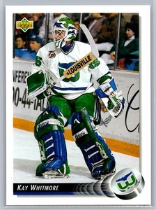 Kay Whitmore 1992-93 Upper Deck HOCKEY #76 Hartford Whalers - Picture 1 of 2